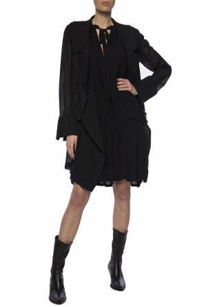 Dress with decorative tie neck, zdjęcie 2 Dress with decorative tie neck od Ann Demeulemeester